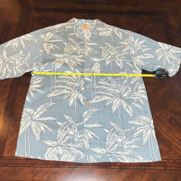 Jamaica Jaxx Men's 100% Silk Button Down SS Shirt, Size M - Picture 4 of 6